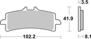 Triumph Tiger 1200 Rally Pro [BREMBO] - Plaquettes de frein TYPE 07BB37 SR Sinter - Sport