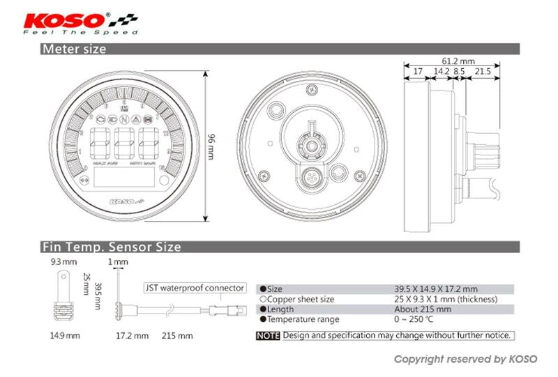 Bmw R Ninet Scrambler [KOSO] - DL-04 Drehzahlmesser/Tachometer - BMW R Nine T