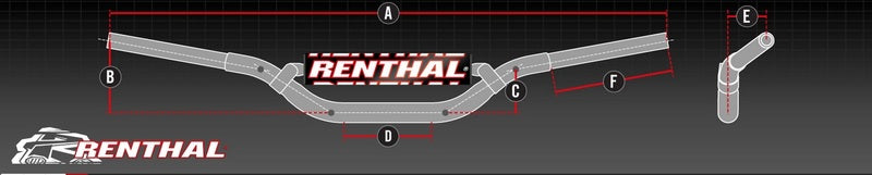 Honda Xl 1000 V Varadero [RENTHAL] - Handlebar LE2 hard anodized with padding