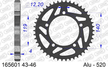 Bmw S 1000 [AFAM] - Sprocket aluminum standard - 520