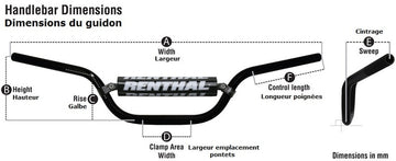 Honda XL 1000 [RENTHAL] - Guidon MX/Enduro 7/8" 971 RC