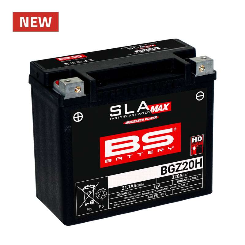 Harley Davidson Fxsts [BS BATTERY] - Batterie sans entretien SLA activée en usine - BGZ20H