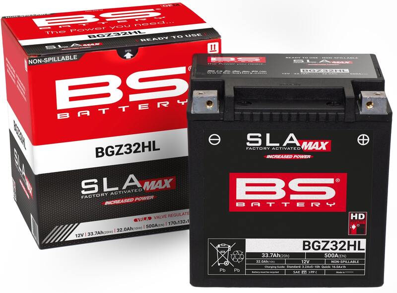 Harley Davidson Fltr [BS BATTERY] - SLA Maintenance Free Battery Factory Activated - BGZ32HL