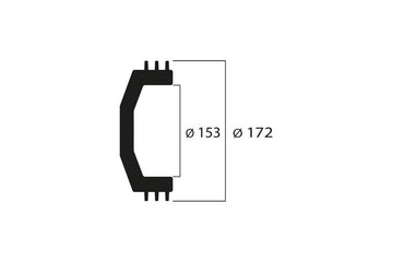 Kawasaki J 300 [MALOSSI] - Kupplungsglocke Maxi Wing ø 153 mm