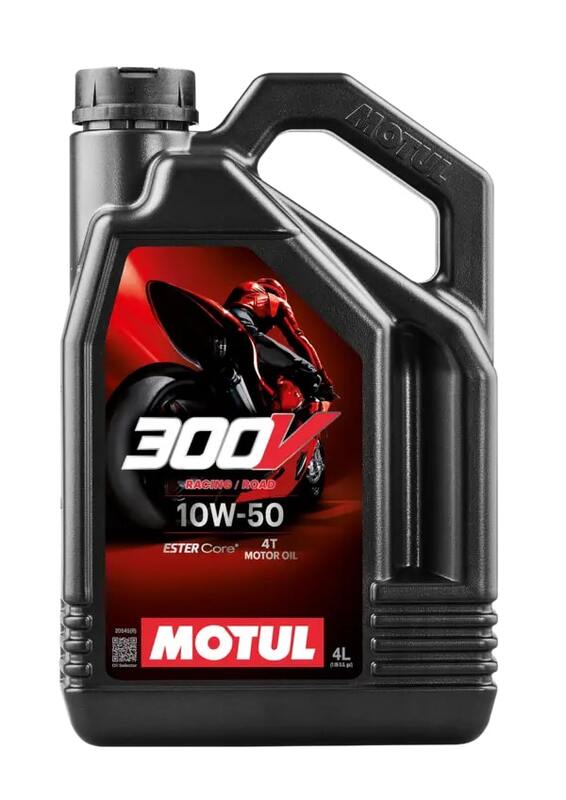 Huile à moteur 10W50 4L pour les motos de course sur route 4T [motul]