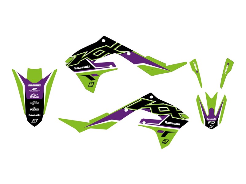 Kawasaki Kx 250 [BLACKBIRD] - Kit déco Dream Graphic 5