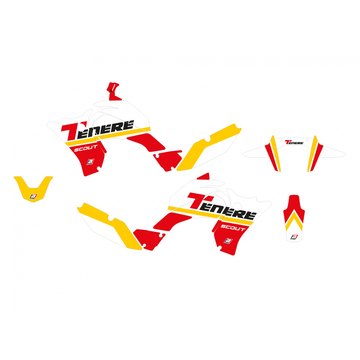 Yamaha Ténéré 700 Rally [BLACKBIRD] - Kit graphique Rally Ride - Rouge