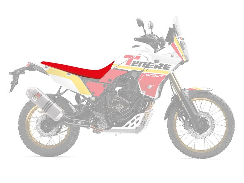 Yamaha Ténéré 700 [BLACKBIRD] - Rally Ride Seat Cover - Black/Red - 2 pieces