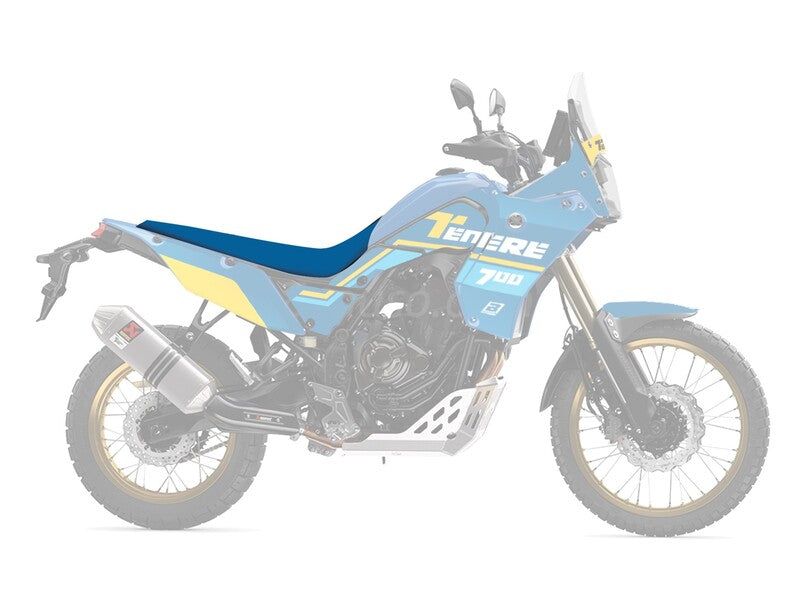 Yamaha Ténéré 700 [BLACKBIRD] - Housse de selle Rally Ride – Noir/Bleu