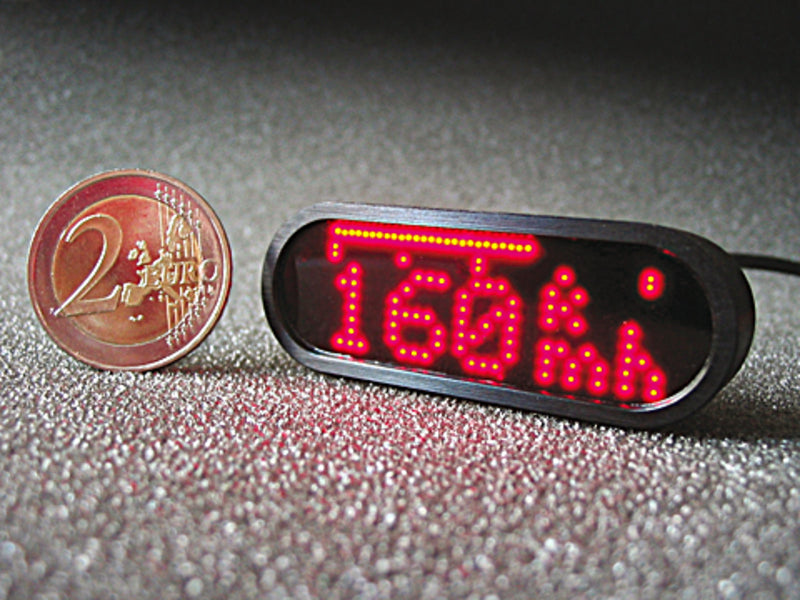 Motorcycle Digital Tachometer Motoscope Mini Schwarz [MotoGadget]