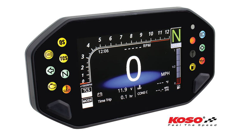 Yamaha Xsr 900 [KOSO] - Digital multifunction cockpit RX-4 for MT-07/09, XSR 700/900