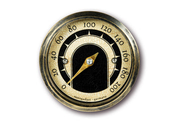 Analogue Tascho MST vintage en laiton pour motos [Motogadget] - 0