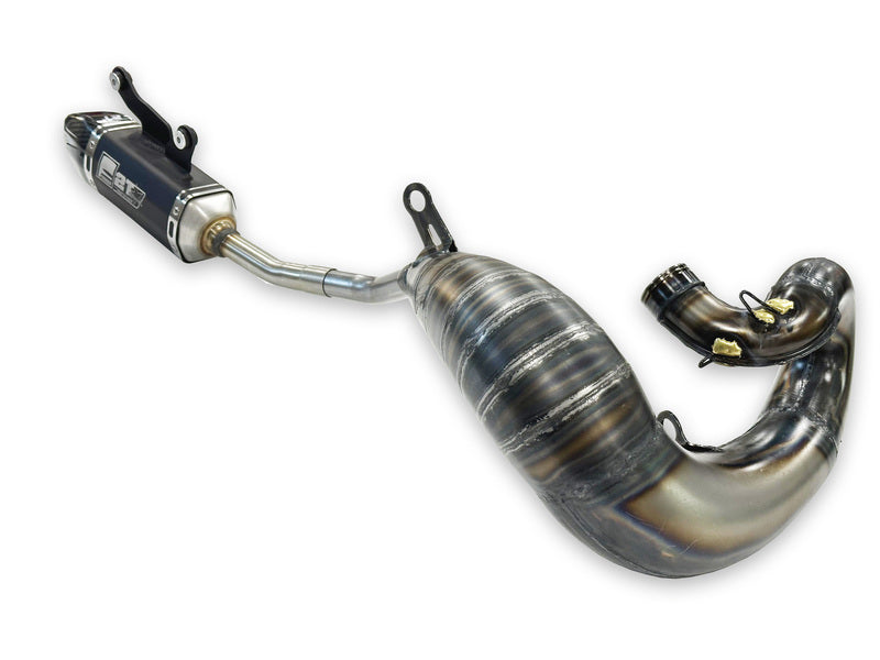 Ktm Sx 250 [FRESCO] - Complete exhaust system - Carby muffler black aluminum