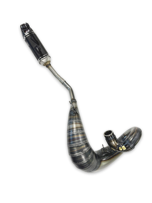 Ktm Sx 250 [FRESCO] - Complete exhaust system - Carby muffler black aluminum
