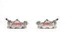 Kawasaki Zx-10Rr [BREMBO RACING] - Pair of GP4RX - 1mm brake calipers (CNC machined - chrome plated) (with pads)