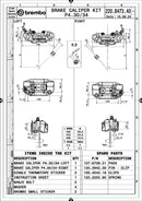 Yamaha Yzf R6 [BREMBO RACING] - UPGRADE GP4-RB 4-piston brake calipers (pair) front, Ø 30/34 mm