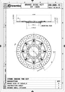 Honda Vtr 1000 Sp 1 [BREMBO RACING] - UPGRADE T-Drive schwimmende Bremsscheibe - 208A98512