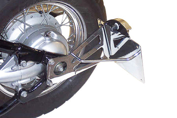 Yamaha Xvs 1100 Drag Star [BURCHARD EXCELLENCE] - Side license plate holder with parts certificate, Yamaha XVS Drag Star Classic, chrome