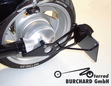 Suzuki Intruder Vl 1500 Al [BURCHARD EXCELLENCE] - Side license plate holder with parts certificate, Suzuki Volusia /Intruder, chrome