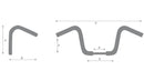 Suzuki M 800 Intruder [HIGHWAY HAWK] - Venice Beachbar 1 inch handlebar with 3 holes, 940mm wide 80mm high, chrome
