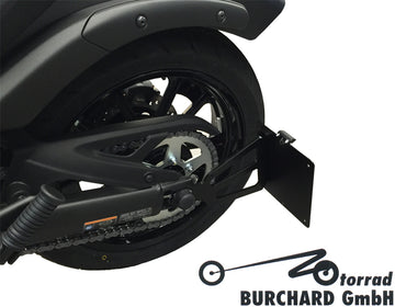 Kawasaki Vulcan S 650 [BURCHARD EXCELLENCE] - Seitlicher Kennzeichenhalter mit Teilegutachten, Kawasaki EN 650 Vulcan S 15-, schwarz matt