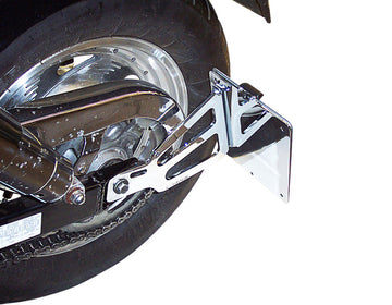 Suzuki Vz 800 Marauder [BURCHARD EXCELLENCE] - Seitlicher Kennzeichenhalter mit Teilegutachten, Suzuki VZ 800 Marauder/AF Schwingenhöhe ca. 45mm, schwarz glänzend