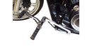 Kawasaki Vn 900 [BURCHARD EXCELLENCE] - vorverlegte Fußrastenanlage mit ABE, +17 cm, Kawasaki VN 900 Classic /Custom, Sundance gefräst, chrom