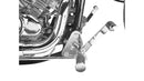 Yamaha Xvs 650 [BURCHARD EXCELLENCE] - système de repose-pieds avant avec ABE, +12 cm, Kawasaki XVS 650 Drag Star /Classic, Ness fraisé, chromé