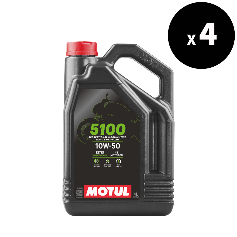 5100 4T 10W50 Motoröl 4L - 4er Pack [Motul]