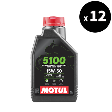 5100 Huile de moteur 4T 15W50 1L 12er pack [motul]