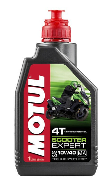 Huile de moteur 10W40 pour scooter 4T, 12 pack [motul]