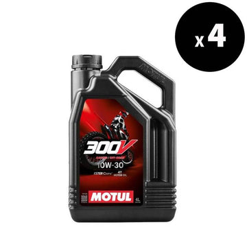 Huile à moteur 10W30 4T pour les courses hors route 4L - MOTUL 300V