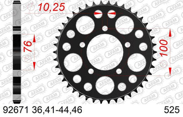 Benelli Trk 502 [AFAM] - Kit chaîne 525XMR3 14/42 Super renforcé - Pignon standard - 0