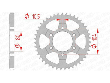 Kawasaki Zx-10Rr [AFAM] - Kettenkit 525XHR3 17/41 Super-verstärkt - Standard Kettenrad