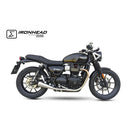 Triumph Street Twin [IXIL] - Silencieux Conique Slip On Ironhead (droite + gauche)
