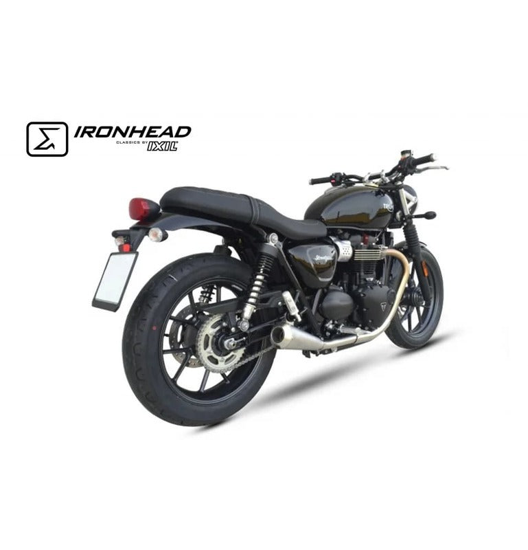 Triumph Street Twin [IXIL] - Silencieux Conique Slip On Ironhead (droite + gauche)