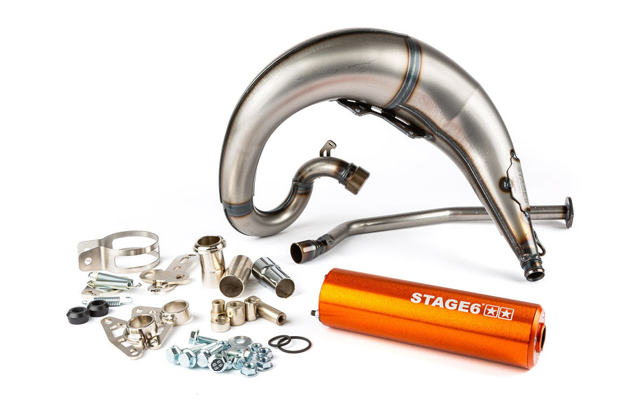 Aprilia RX 50 2T D50B1 [2006–] - Pot d'échappement Streetrace CNC orange