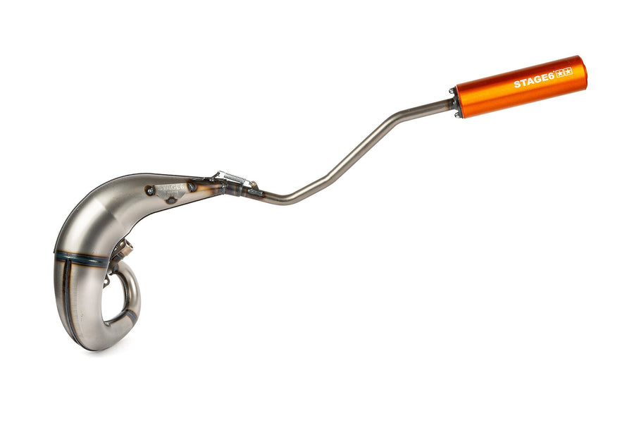 Beta RR SM 50 2T - Pot d'échappement Streetrace High Mount gauche orange