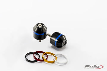 TRIUMPH STREET TRIPLE 675 RX [2016] – Short bar end weights with ring – Black - 0