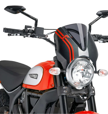 DUCATI SCRAMBLER DESERT SLED [2025] – RetroVision Windshield Visor – Strong - 0