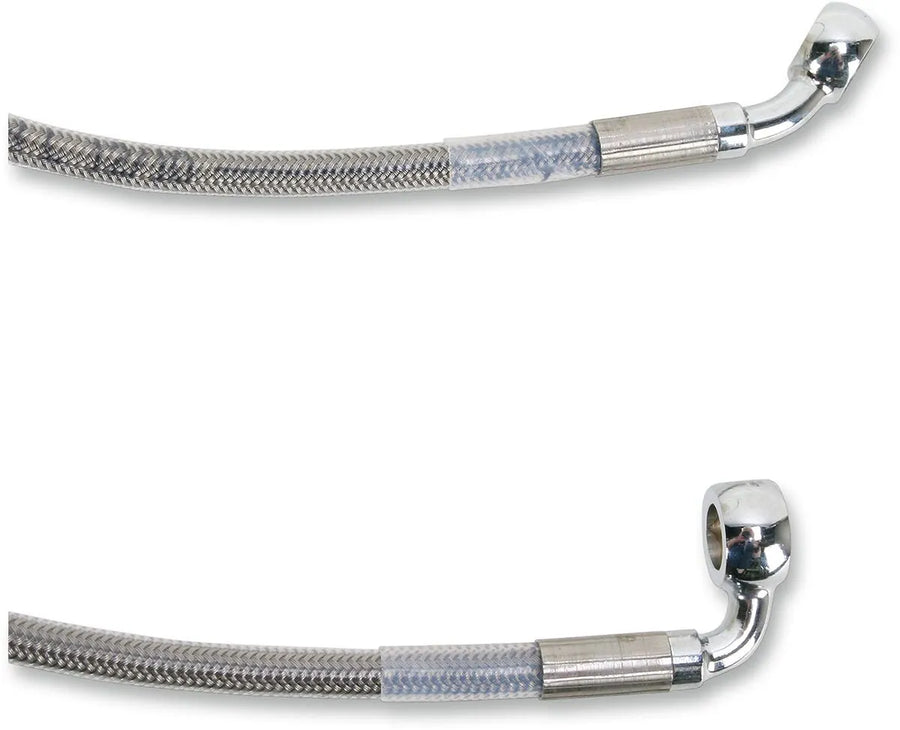 harley davidson flst [DRAG SPECIALTIES] – Edelstahl-Bremsleitungs-Kit in verlängerter Ausführung