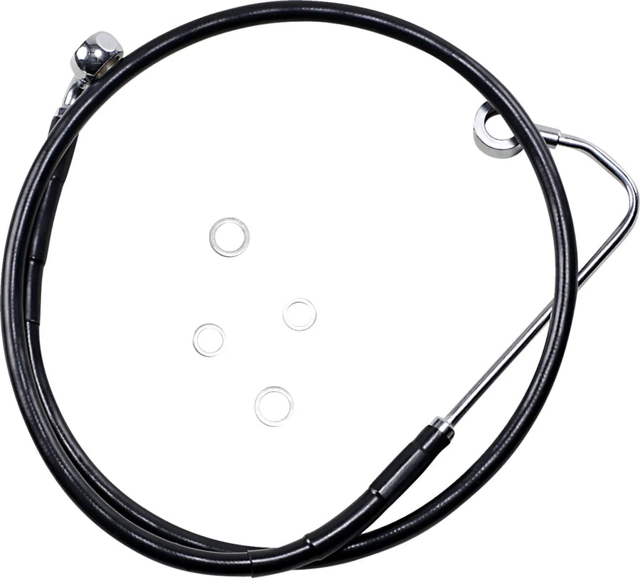 Harley Davidson FXS [DRAG SPECIALTIES] - Kit de conduite de frein en vinyle noir étendu