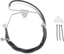 harley davidson flhtc [DRAG SPECIALTIES] - Extended Black Vinyl Brake Line Kit-2