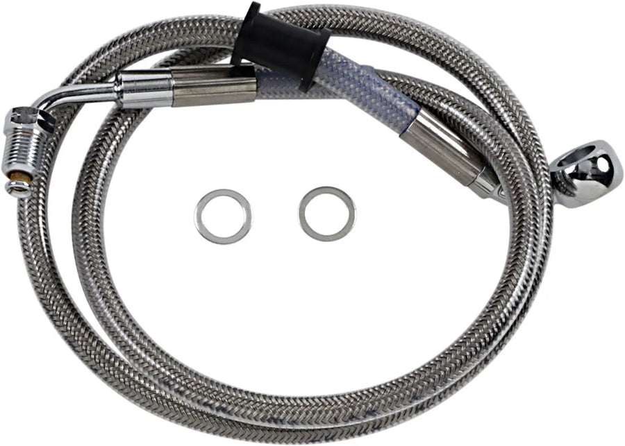 harley davidson flde [DRAG SPECIALTIES] - Extended stainless steel brake line