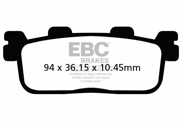 Yamaha dt 125 [EBC]-SFA-HH series Roller Sinter metal brake pads
