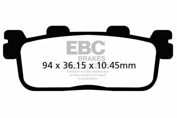 Yamaha dt 125 [EBC]-SFA-HH series Roller Sinter metal brake pads