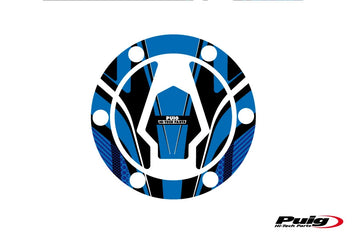 TRIUMPH BONNEVILLE T 120 BLACK [2025] - Radikal Tankdeckelabdeckungen | Blau | PUIG 9041A