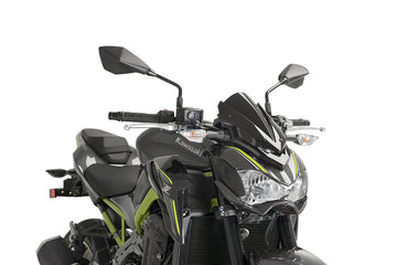 KAWASAKI Z 900 [2019] - Pare-brise sport nouvelle génération | Noir | PUIG9689N