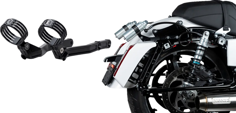 Harley-Davidson FLTRXSTSE 1977 Road Glide ST CVO 121 [2025] - Supports externes de réservoir à distance REVO ARC Billet - Image 3
