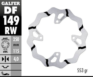 Kawasaki KX 250 F [2019, 2020] - BREMSSCHEIBE FIXED WAVE GROOVED OVERSIZE – Bild 2